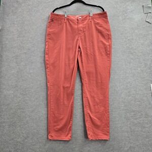 Curve Appeal Women Jeans 14 Pink Minimalist Jegging High Rise 26" Inseam